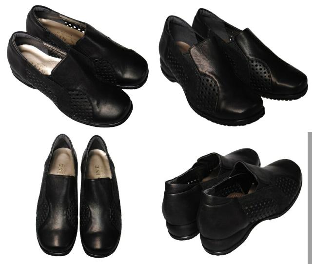 【靴のHOSHIKAWA】  『MODE NINE 2330』 モードナイン スリッポン 21.5cm〜25cm EEEE ライトグレー スクエアトゥ フラット底 防滑 本革 日本製