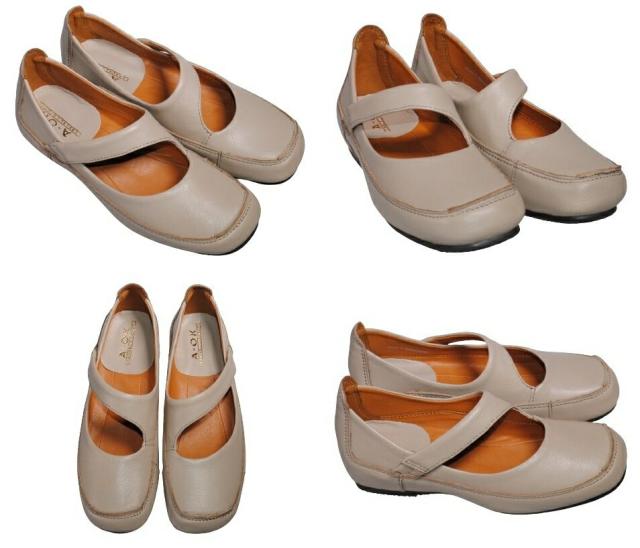 【靴のHOSHIKAWA】  『A-OK 5110』 エーオーケー スリッポン 22cm〜24.5cm レディース ブラック スクエアトゥ インヒール ベルト 本革