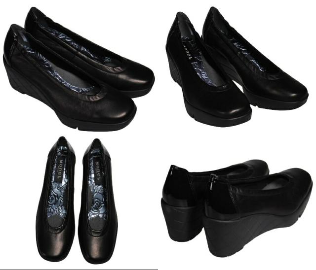 【靴のHOSHIKAWA】  『Monet 881407』 パンプス ウェッジソール 21.5cm〜24.5cm EEE レディース ベージュ 厚底 エレガンス 日本製 本革