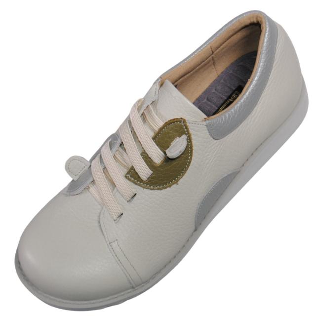 【靴のHOSHIKAWA】  『LOIR et CHER I-37』 ロアールエシェール  22cm〜24.5cm 5E レディース アイボリー コンフォート 幅が広い 国産 本革