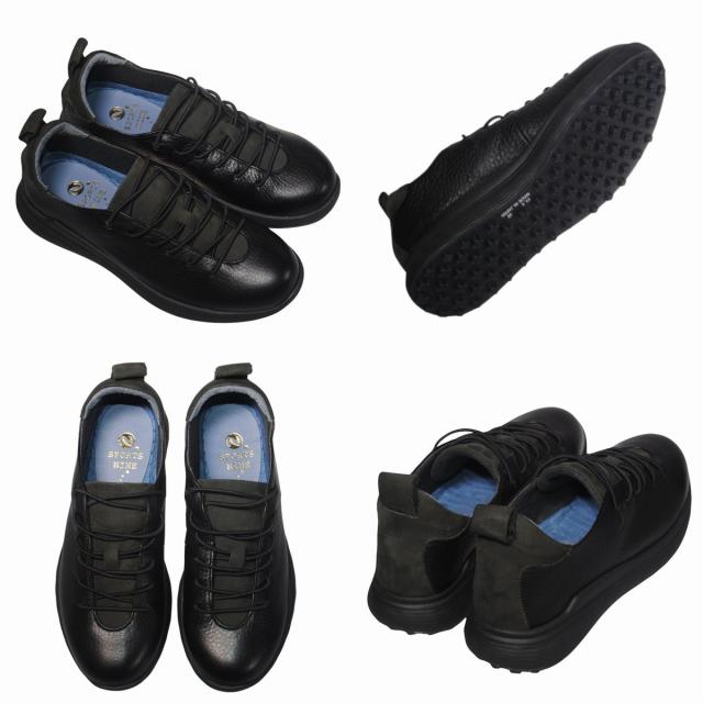 【靴のHOSHIKAWA】  『SPORTS NINE 0617』 スポーツナイン スリッポン 22.5cm〜24.5cm EEEE フラワー レディース ゴムレース カジュアル 本革 国産 幅広 秋冬