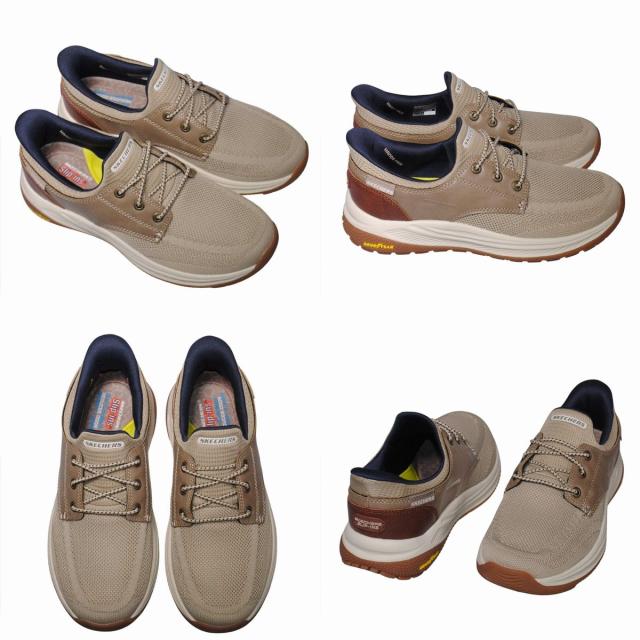 【靴のHOSHIKAWA】  『SKECHERS 205467』 スケッチャーズ スニーカー 24.5cm〜29cm メンズ スリップインズ ブラック 立ったまま履ける 合皮