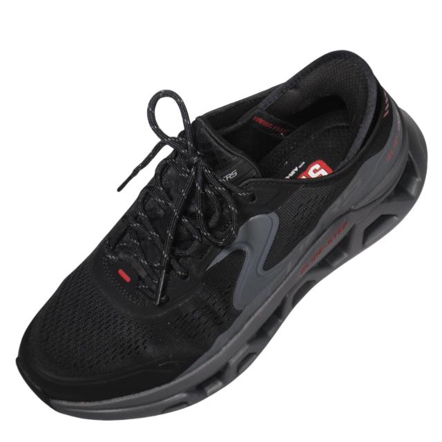 【靴のHOSHIKAWA】  『SKECHERS 232921』 スケッチャーズ スニーカー スリップインズ メンズ 24.5cm〜29cm ブラック グライドステップ アルタス 立ったまま履ける 合皮