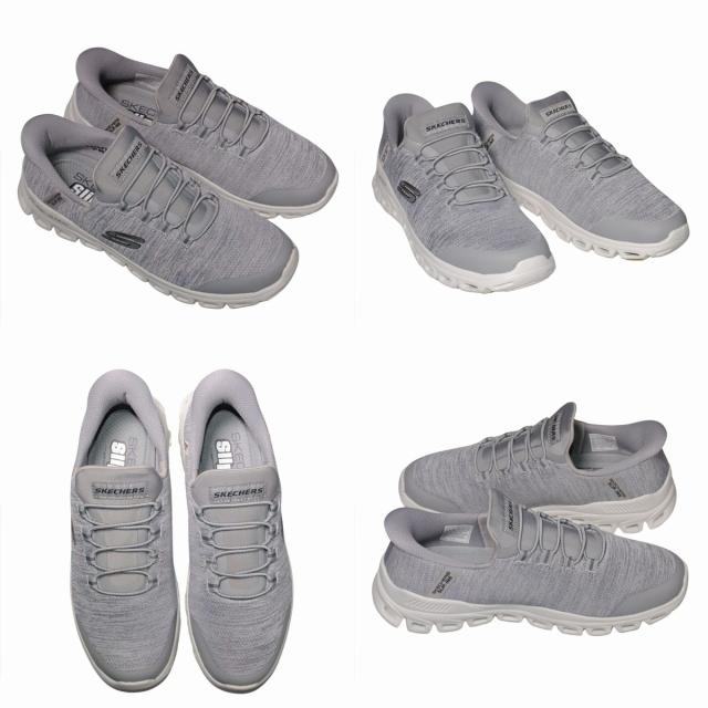 【靴のHOSHIKAWA】  『SKECHERS 233011』 スケッチャーズ スニーカー 24.5cm〜29cm メンズ スリップインズ ブラック 立ったまま履ける 合皮