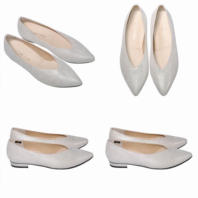 【靴のHOSHIKAWA】  『Dona Miss 2473』 ドナミス パンプス 21.5cm〜24.5cm EEE ブラック レディース ローヒール ポインテッドトゥ 幅広 牛革 国産