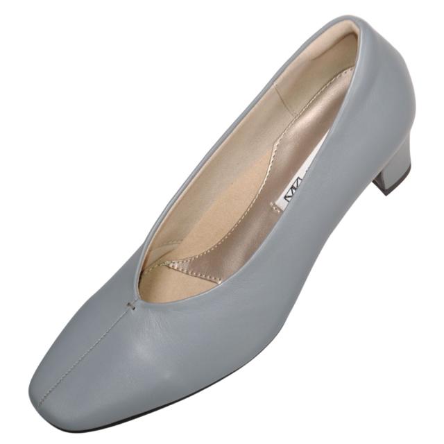 【靴のHOSHIKAWA】  『Yukiko Kimijima 3172』 ユキコキミジマ パンプス 22cm〜24.5cm EEE レディース カジュアル スプリングレイク ローヒール 仕事履き Vカット 本革