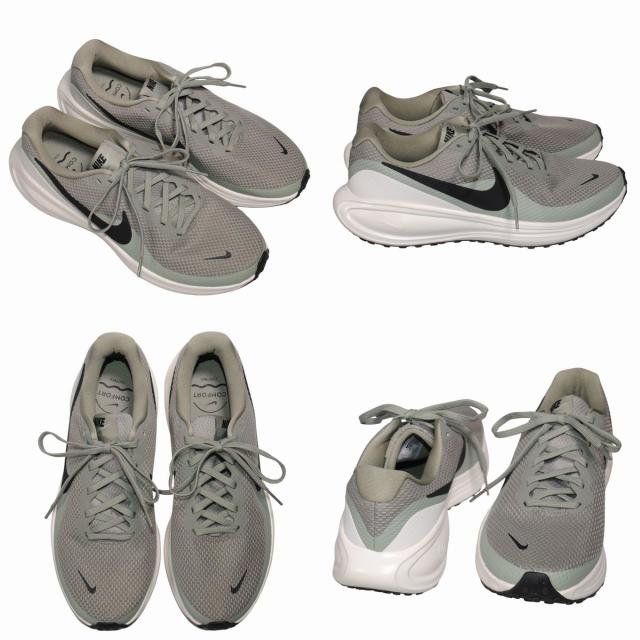 【靴のHOSHIKAWA】  『NIKE HJ9198』 ナイキ ランニングシューズ レボリューション8 24.5cm〜32cm メンズ ライトアーミー/ブラック 室内屋外兼用 トレーニング 合成繊維 軽い
