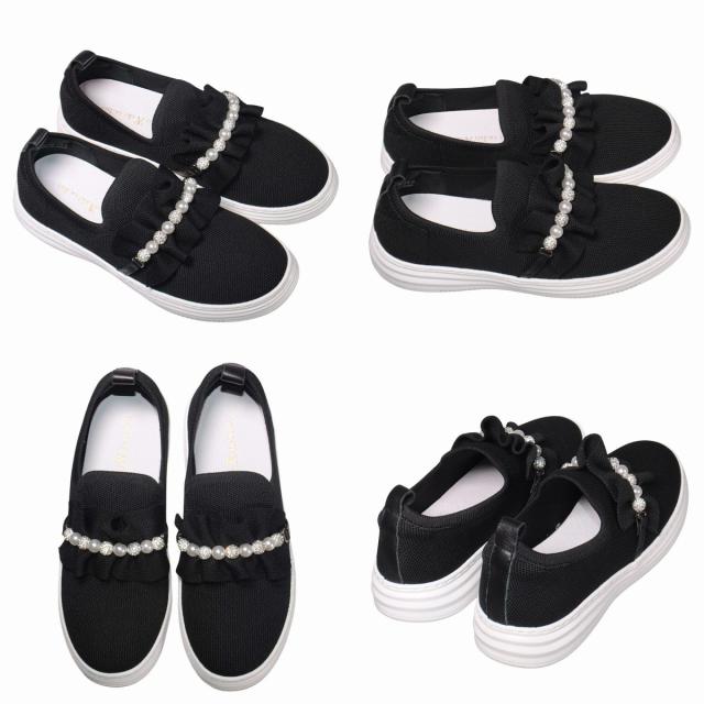 【靴のHOSHIKAWA】  『de ocho A de ocho J52-28』 デオチョアデオチョ スリッポン 22cm〜24.5cm レディース グレー スニーカー パール ストレッチ 軽量 通気性 春夏