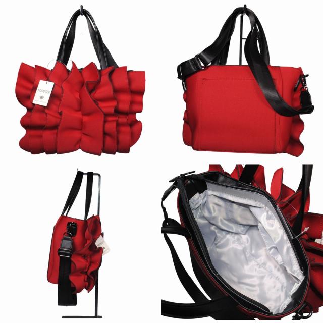 靴のHOSHIKAWA】 『MIOOGGI 2WAYトート 380』 立体フラワートート