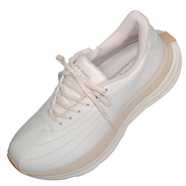 【靴のHOSHIKAWA】  『YONEX SHWL128』 ヨネックス スニーカー 22cm〜25cm 3.5E レディース オフホワイ ウォーキングシューズ 合皮 巾広