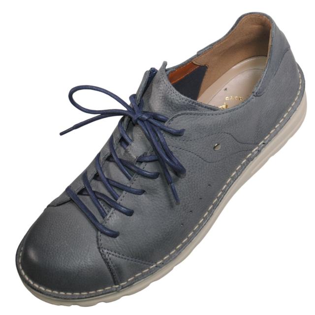 【靴のHOSHIKAWA】  『A-OK W7091』 エーオーケー レザーシューズ 25.5cm〜27.5cm メンズ カジュアル フォレスト レーズアップ ファスナー 革紐 幅が広い 日本製 牛革