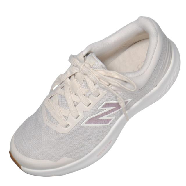 【靴のHOSHIKAWA】  『New Balance WARLX』 22cm〜24.5cm 2E レディース スニーカー レースアップ ランニング ベージュ カジュアル メッシュ 合皮 軽量