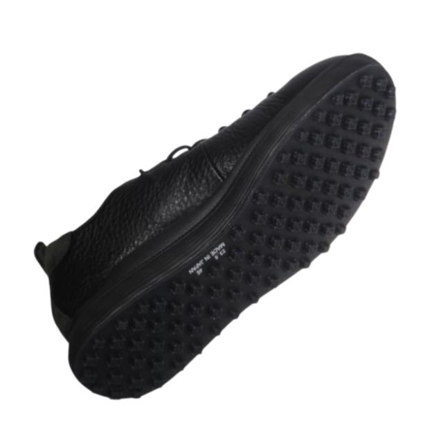 【靴のHOSHIKAWA】  『SPORTS NINE 0617』 スポーツナイン スリッポン 22.5cm〜24.5cm EEEE ブラック レディース ゴムレース カジュアル 本革 国産 幅広 秋冬