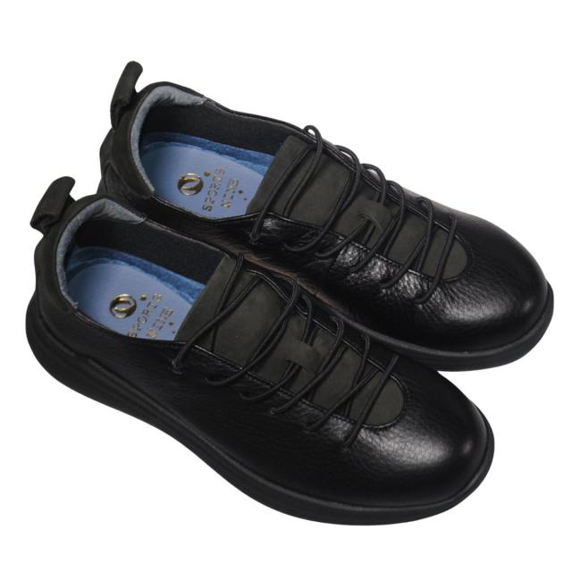 【靴のHOSHIKAWA】  『SPORTS NINE 0617』 スポーツナイン スリッポン 22.5cm〜24.5cm EEEE ブラック レディース ゴムレース カジュアル 本革 国産 幅広 秋冬