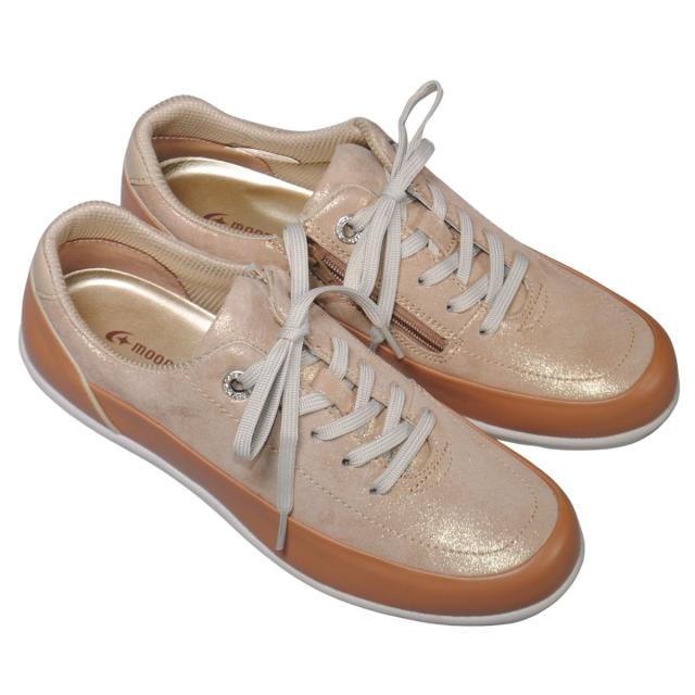 【靴のHOSHIKAWA】  『SPORTH 0215』 スポルス レースアップ 22cm〜24.5cm EEE コンフォート サーモン 内側ファスナー ウェッジソール 牛革 低反発ソール