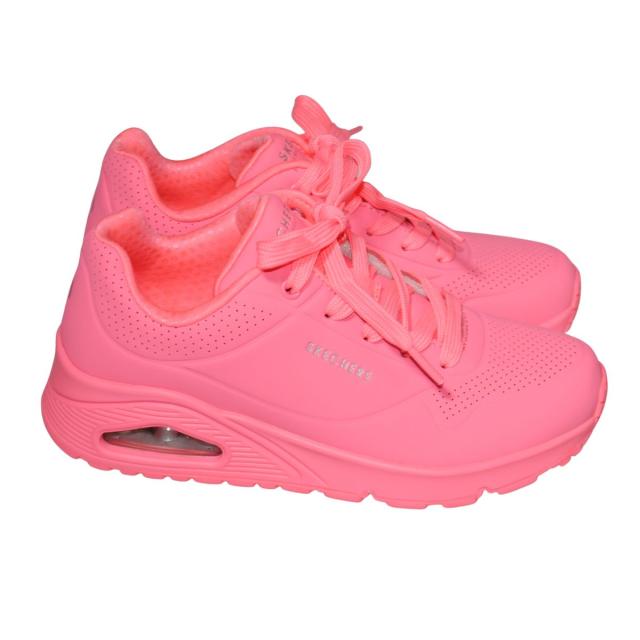 SKECHERS SPORTL 73690 スケッチャーズ スニーカー 22cm〜25cm レディース STAND ON AIR スリップイン レースアップ コーラル 合皮 軽量_4