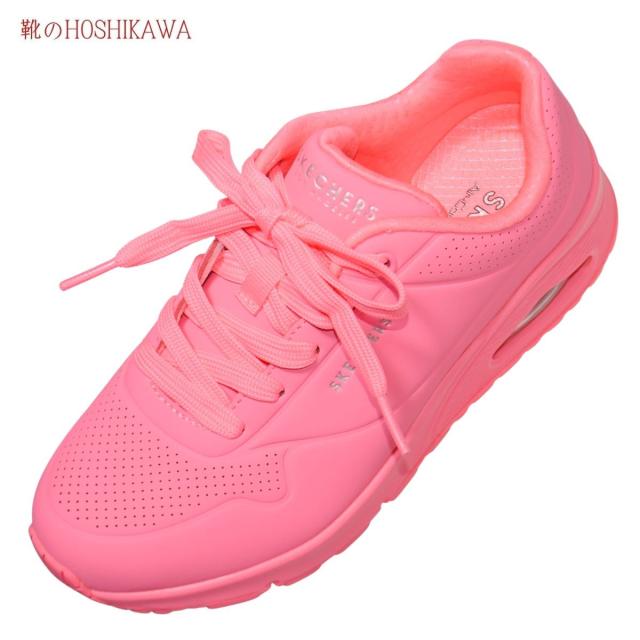 SKECHERS SPORTL 73690 スケッチャーズ スニーカー 22cm〜25cm レディース STAND ON AIR スリップイン レースアップ コーラル 合皮 軽量