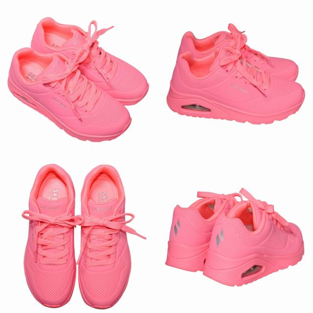SKECHERS SPORTL 73690 スケッチャーズ スニーカー 22cm〜25cm レディース STAND ON AIR スリップイン レースアップ コーラル 合皮 軽量_9