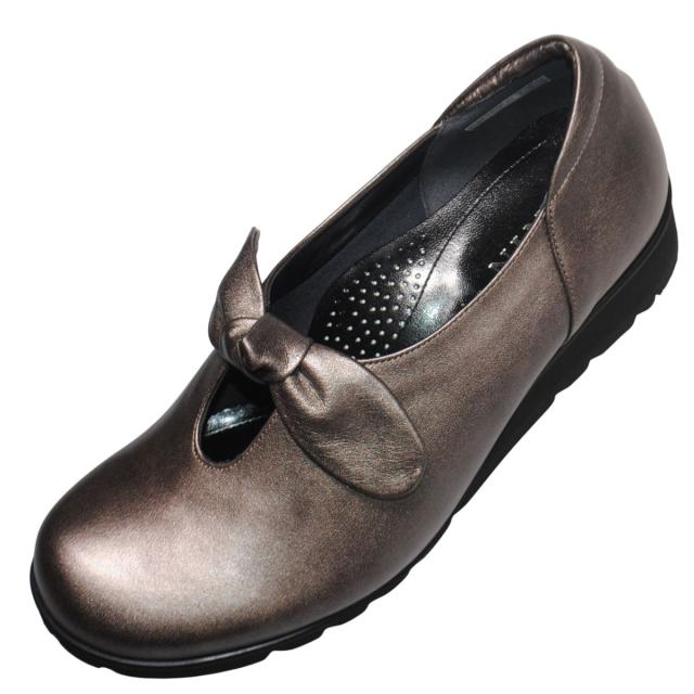 【靴のHOSHIKAWA】  『MODE NINE 7815』 モードナイン スリッポン 21.5cm〜25cm EEEE ガンメタ オブリークトゥ 幅が広い 防滑 本革 日本製