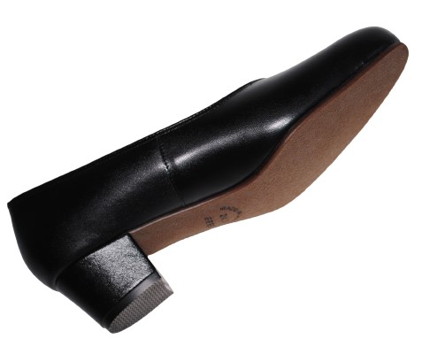 【靴のHOSHIKAWA】  『A-OK 115』 エーオーケー パンプス 21.5cm〜25cm EEEE レディース ブラック フォーマル ヒール 天然皮革 国産