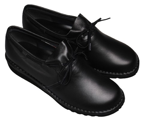 【靴のHOSHIKAWA】  『Airystep 0206』 エアリーステップ ブラック 21.5cm〜24.5cm EEEE スリッポン レディース 本革 フラット底 ブーティー 日本製 秋冬