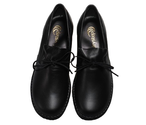 【靴のHOSHIKAWA】  『Airystep 0206』 エアリーステップ ブラック 21.5cm〜24.5cm EEEE スリッポン レディース 本革 フラット底 ブーティー 日本製 秋冬