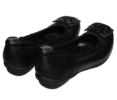 【靴のHOSHIKAWA】  『Airy step 6360』 エアリーステップ ブラック 22cm〜24.5cm EEE パンプス レディース カジュアル ローヒール ぺたんこ 山羊革