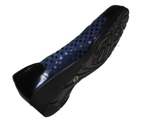 【靴のHOSHIKAWA】  『SALON DE GRES SL13270』 サロンドグレー パンプス 21.5cm〜25cm EEE ネイビーP レディース コンフォート 外反母趾 日本製 本革