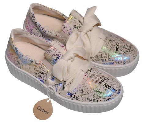 【靴のHOSHIKAWA】  『Gabor 23202』 ガボール スニーカー 22.5cm〜24.5cm レディース レザーシューズ マルチ レースアップ 厚底 天然皮革 スロバキア製