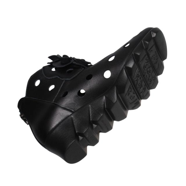 【靴のHOSHIKAWA】  『Monet 1250』 サマーブーツ モネ 22cm〜24.5cm EEE レディース ブラック カジュアル ショート丈 日本製 本革 春夏