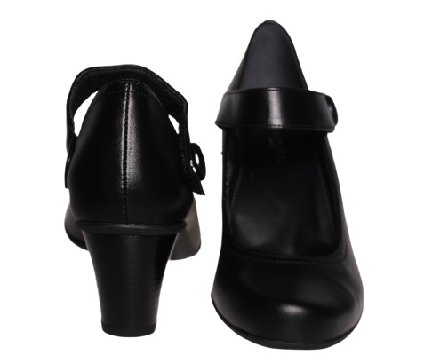 【靴のHOSHIKAWA】  『Casual Monet 213314』 カジュアルモネ パンプス 21.5cm〜24.5cm EEE クロスムース レディース マジックテープ ヒール 日本製 本革