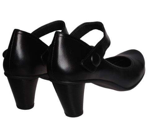 【靴のHOSHIKAWA】  『Casual Monet 213314』 カジュアルモネ パンプス 21.5cm〜24.5cm EEE クロスムース レディース マジックテープ ヒール 日本製 本革