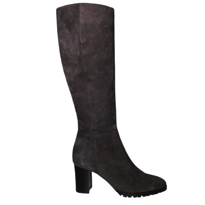 【靴のHOSHIKAWA】  『MONET 214203』 モネ ロングブーツ 21.5cm〜24.5cm EEE グレースウェード レディース サイドファスナー スムース革 本革 ヒール 国産