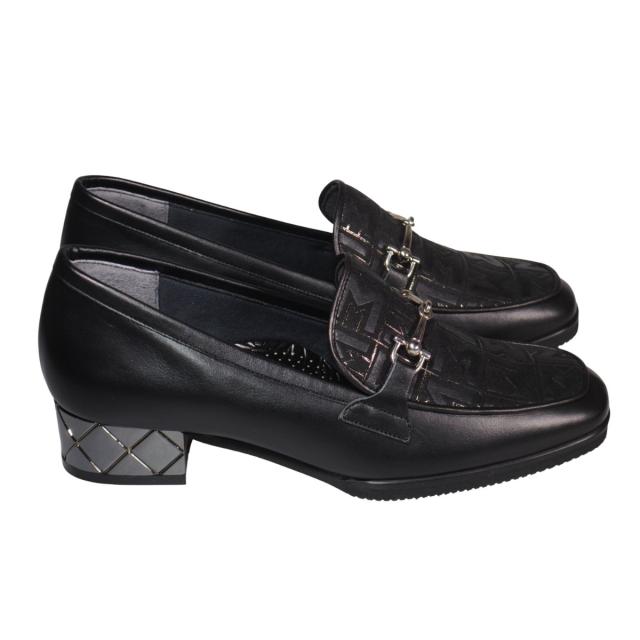 【靴のHOSHIKAWA】  『MONET 333510』 モネ ビットローファー 21cm〜24.5cm EEE ブラックC レディース ローヒール エナメル加工 静音リフト 軽量設計 国産 本革