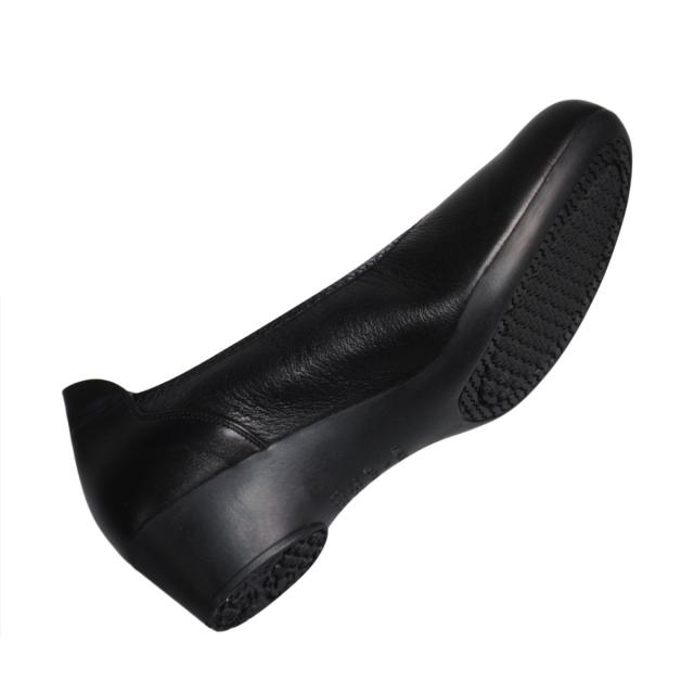 【靴のHOSHIKAWA】  『MONET 881511』 モネ パンプス 21.5cm〜24.5cm EEEE フラワー レディース ローヒール カジュアル バレーシューズ コンフォート 本革 国産 幅が広い