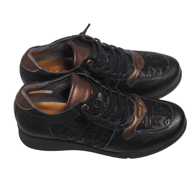 【靴のHOSHIKAWA】  『Monet 883530』 モネ カジュアルシューズ 21.5cm〜24.5cm EEEE レザースニーカー ブラックC ゴムレース スリッポン 牛革 日本製