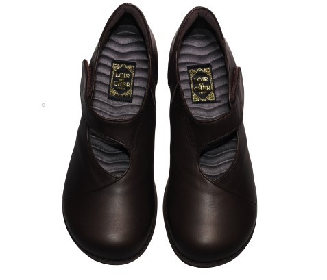 【靴のHOSHIKAWA】  『LOIR et CHER I-35』 ロアールエシェール  22.5cm〜24.5cm 5E レディース ダークブラウン コンフォート 幅が広い 国産 本革