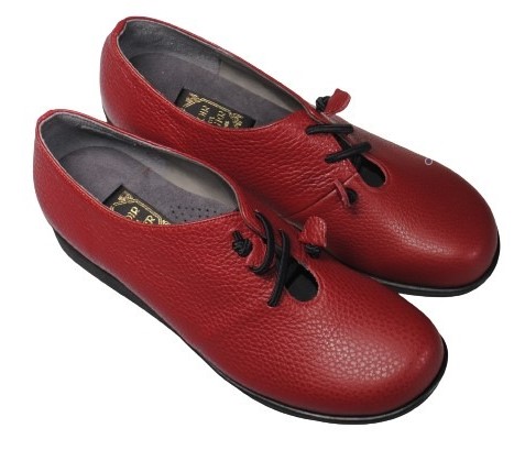 【靴のHOSHIKAWA】  『LOIR et CHER 6117』 ロアールエシェール  21.5cm〜25cm 3E レディース レッド コンフォート 幅が広い オブリークトゥ 外反母趾対応 国産 本革