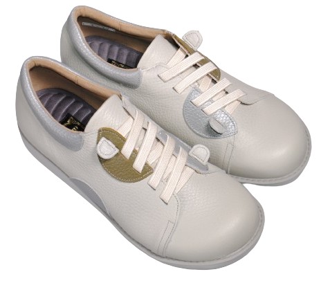 【靴のHOSHIKAWA】  『LOIR et CHER I-37』 ロアールエシェール  22cm〜24.5cm 5E レディース アイボリー コンフォート 幅が広い 国産 本革