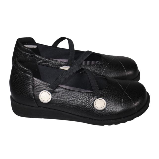 【靴のHOSHIKAWA】  『LOIR et CHER I-39』 ロアールエシェール レザースリッポン 22cm〜24.5cm 5E レディース ブラック コンフォート 幅が広い 日本製 本革