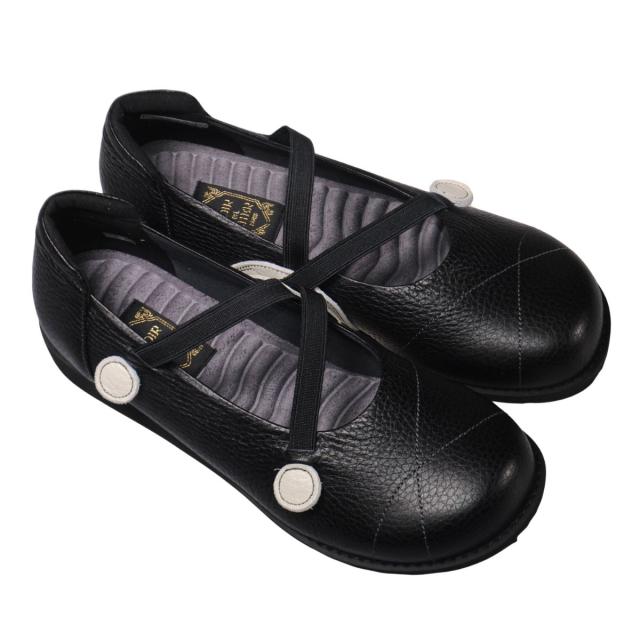 【靴のHOSHIKAWA】  『LOIR et CHER I-39』 ロアールエシェール レザースリッポン 22cm〜24.5cm 5E レディース ブラック コンフォート 幅が広い 日本製 本革
