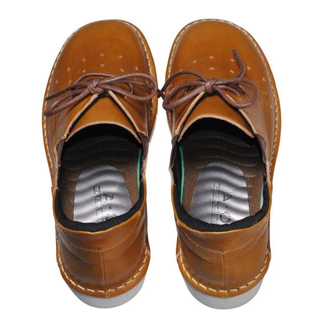 【靴のHOSHIKAWA】  『A-OK 3504』 エーオーケー スリッポン 22cm〜24.5cm EEEE ブラウン カジュアル レディース ローヒール サイドゴア 牛革 幅広 国産