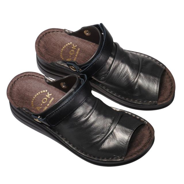 靴のHOSHIKAWA】 『A-OK 40396』 エーオーケー サボサンダル 2S S M L