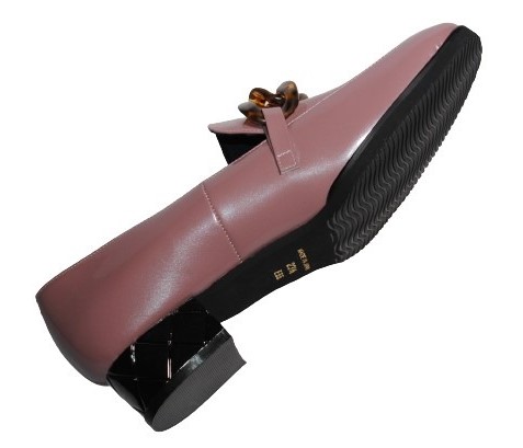 【靴のHOSHIKAWA】  『A-OK 4507』 エーオーケー ローファー 21.5cm〜24.5cm EEE ラベンダーエナメル カジュアル レディース スクエアトゥ 牛革 日本製