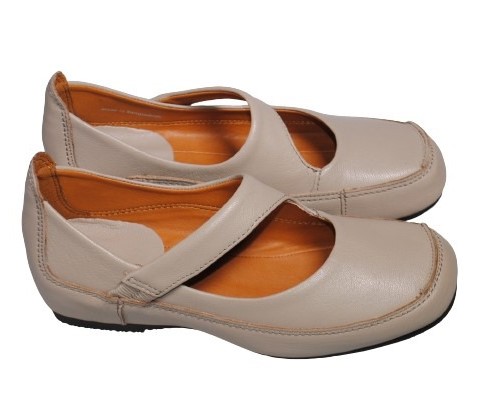 【靴のHOSHIKAWA】  『A-OK 5110』 エーオーケー スリッポン 22cm〜24.5cm レディース ライトグレー スクエアトゥ インヒール ベルト 本革