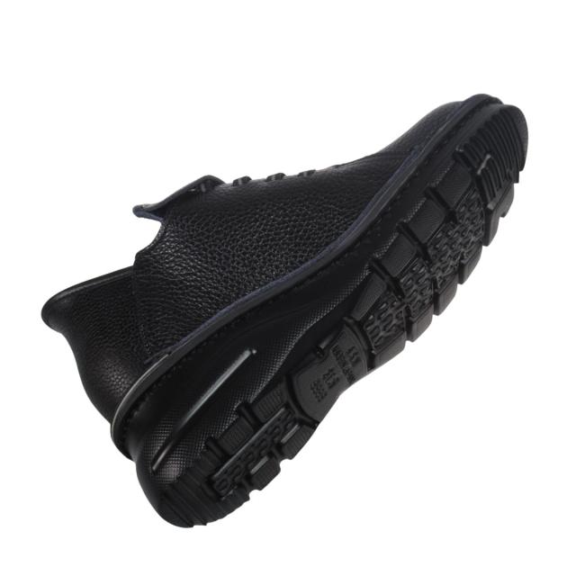 【靴のHOSHIKAWA】  『A-OK 6006』 エーオーケー ブーティー 21.5cm〜24.5cm EEEE ブラック レディース ゴムレース ショート丈 立ったまま履ける 国産 幅広 軽量 秋冬