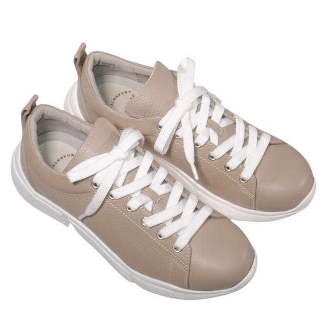 【靴のHOSHIKAWA】  『A-OK 602』 エーオーケー スニーカー 22cm〜24.5cm EEEE オーク レースアップ レディース 低反発クッション 牛革 厚底 幅広 日本製