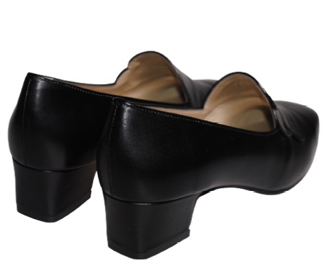 【靴のHOSHIKAWA】  『A-OK 6060』 エーオーケー パンプス 21.5cm〜25cm EEE レディース ブラック フォーマル ヒール 天然皮革 国産