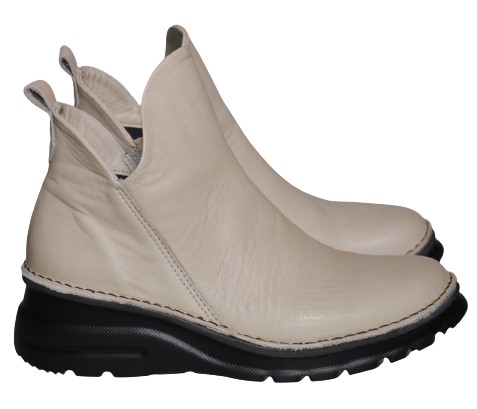 【靴のHOSHIKAWA】  『A-OK 7058』 エーオーケー ブーティー 21.5cm〜25cm EEEE ライトグレー レディース 内ファスナー ショート丈 国産 軽量 秋冬