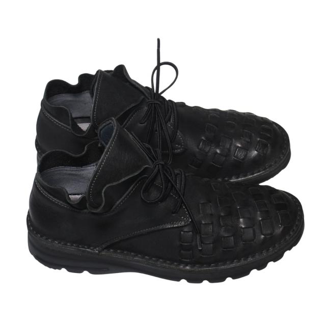 【靴のHOSHIKAWA】  『A-OK 7311』 エーオーケー ブーティー 21.5cm〜25cm EEEE ブラック レディース レースアップ ショート丈 国産 幅広 軽量 秋冬